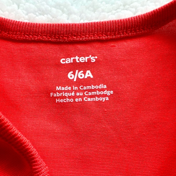 Carter’s pajama short and tee set. Multicolor. Girls size 6 - Picture 2 of 5